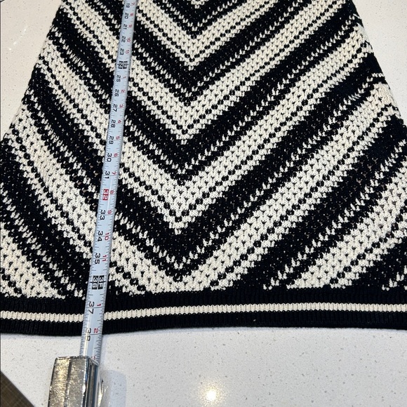 GAP Black Sleeveless Knit Crochet Midi Sweater Dress 100% Cotton Size M - Picture 7 of 13